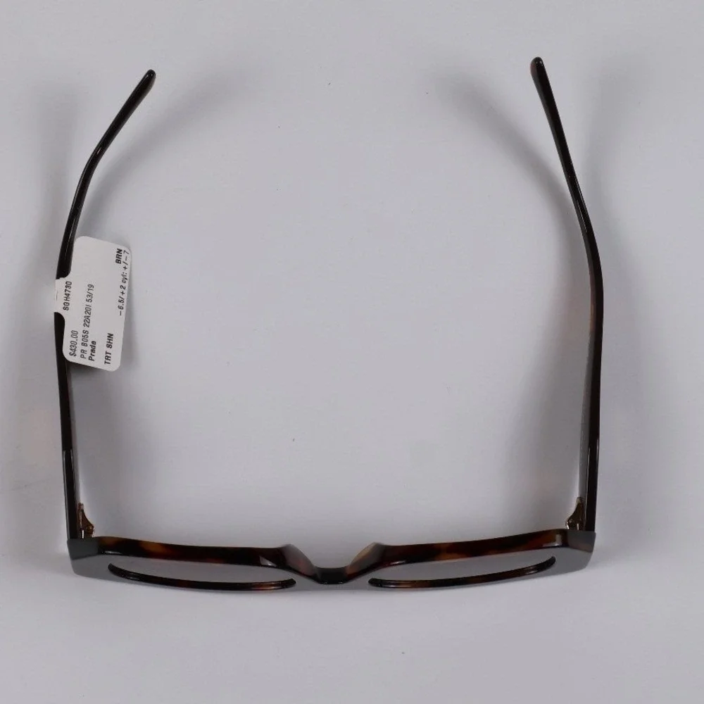 Prada Sunglasses PR B05S Tortoise Shell Rectangular Brown NWT 430